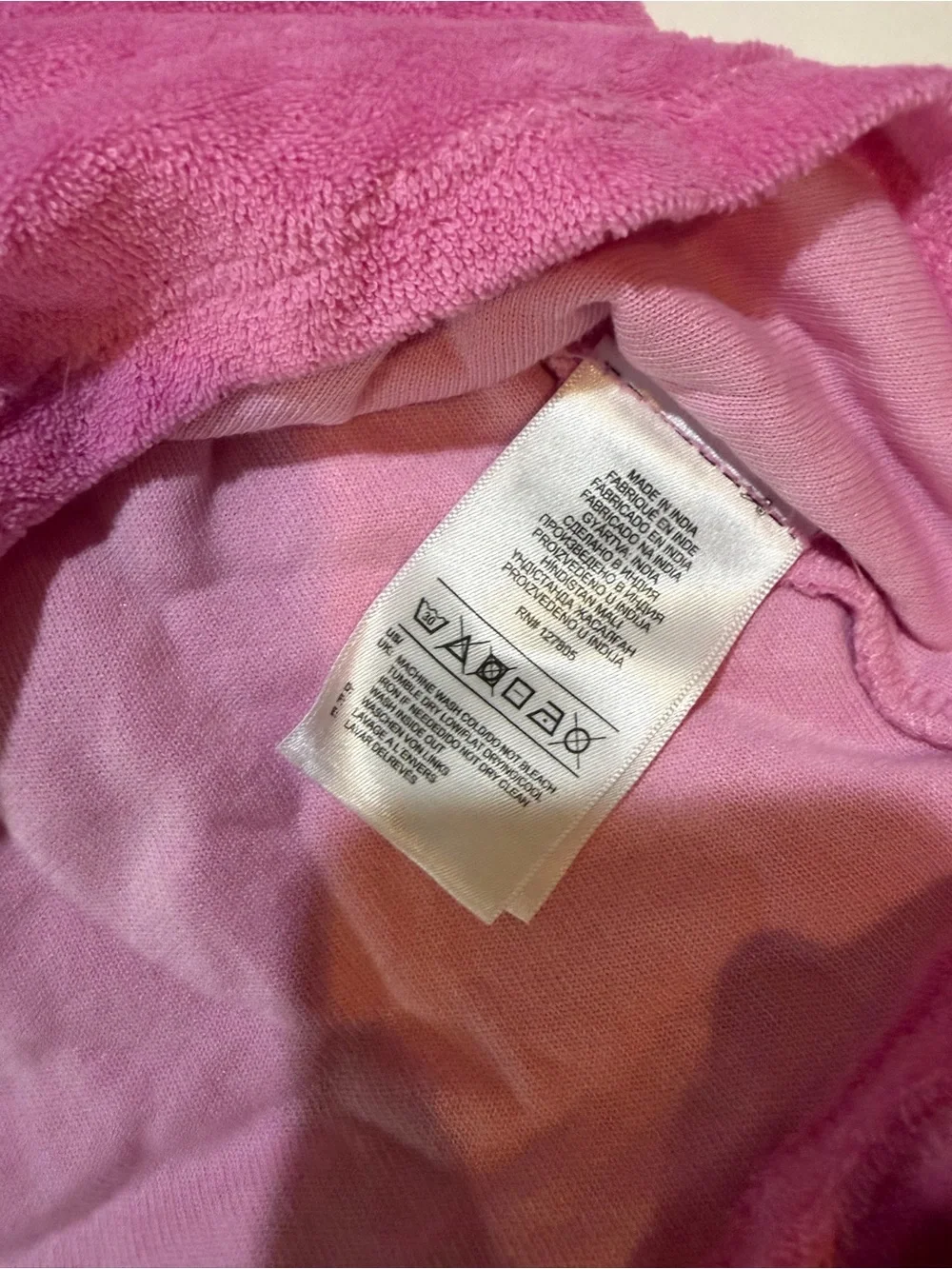 Reebok Girls Velour 2 Piece Lounge Set Pink Crop Tank Shorts Youth M US 8